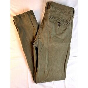 American Eagle Chino Pants Womens 16 Olive Green Good 360 Extreme Flex Slim